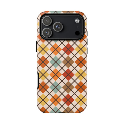Autumn Argyle iPhone Tough Case