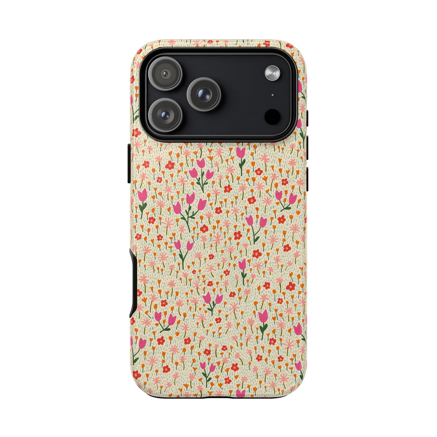 Vintage Cream Wildflower Meadow iPhone Tough Case