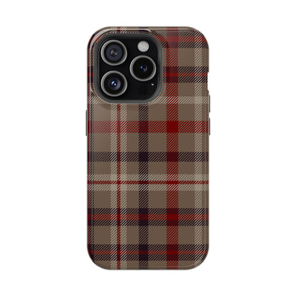 Vintage Highland Plaid MagSafe® iPhone Tough Case