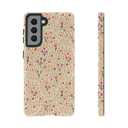 Vintage Cream Wildflower Meadow Samsung Galaxy Tough Case