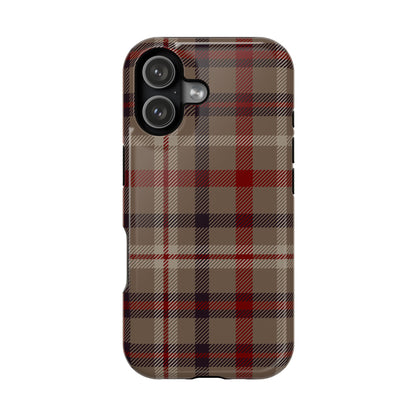Vintage Highland Plaid MagSafe® iPhone Tough Case