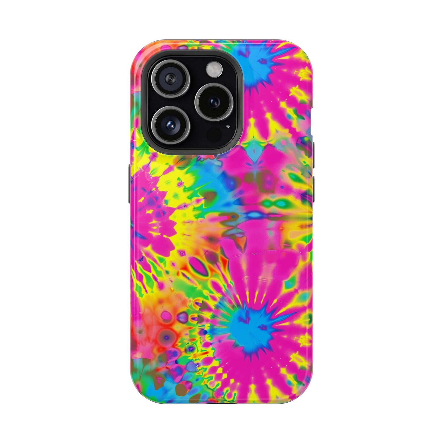 Neon Tie-Dye Burst MagSafe® Tough iPhone Case