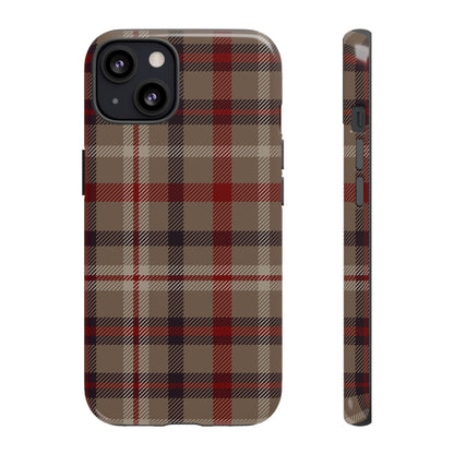 Vintage Highland Plaid iPhone Tough Case