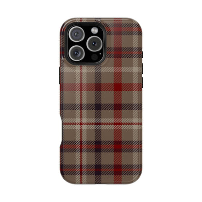 Vintage Highland Plaid MagSafe® iPhone Tough Case