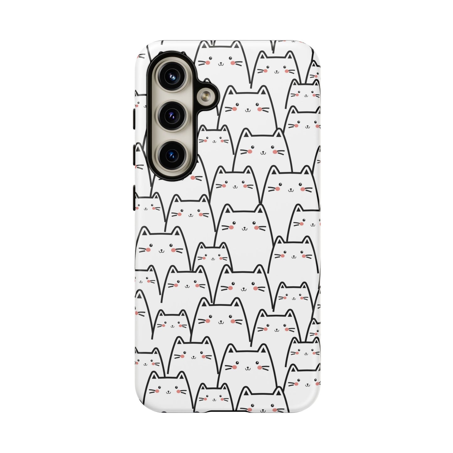 Kawaii Cat Crowd Samsung Galaxy Tough Case