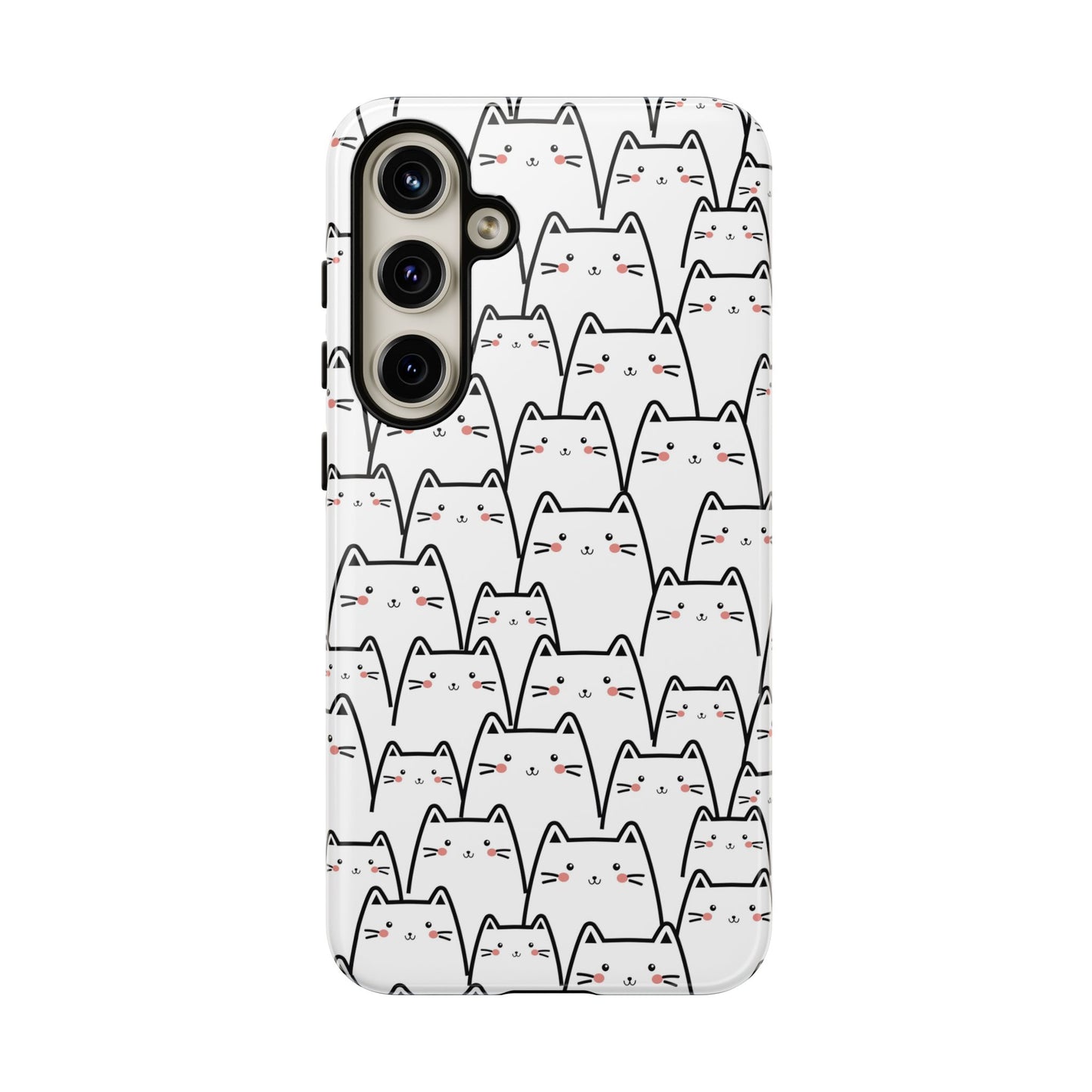 Kawaii Cat Crowd Samsung Galaxy Tough Case