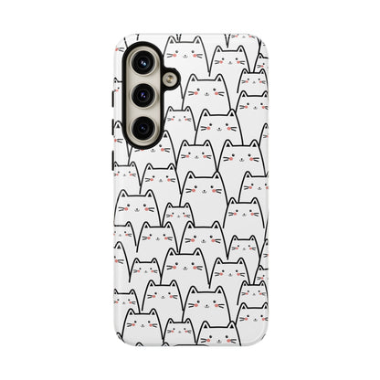 Kawaii Cat Crowd Samsung Galaxy Tough Case