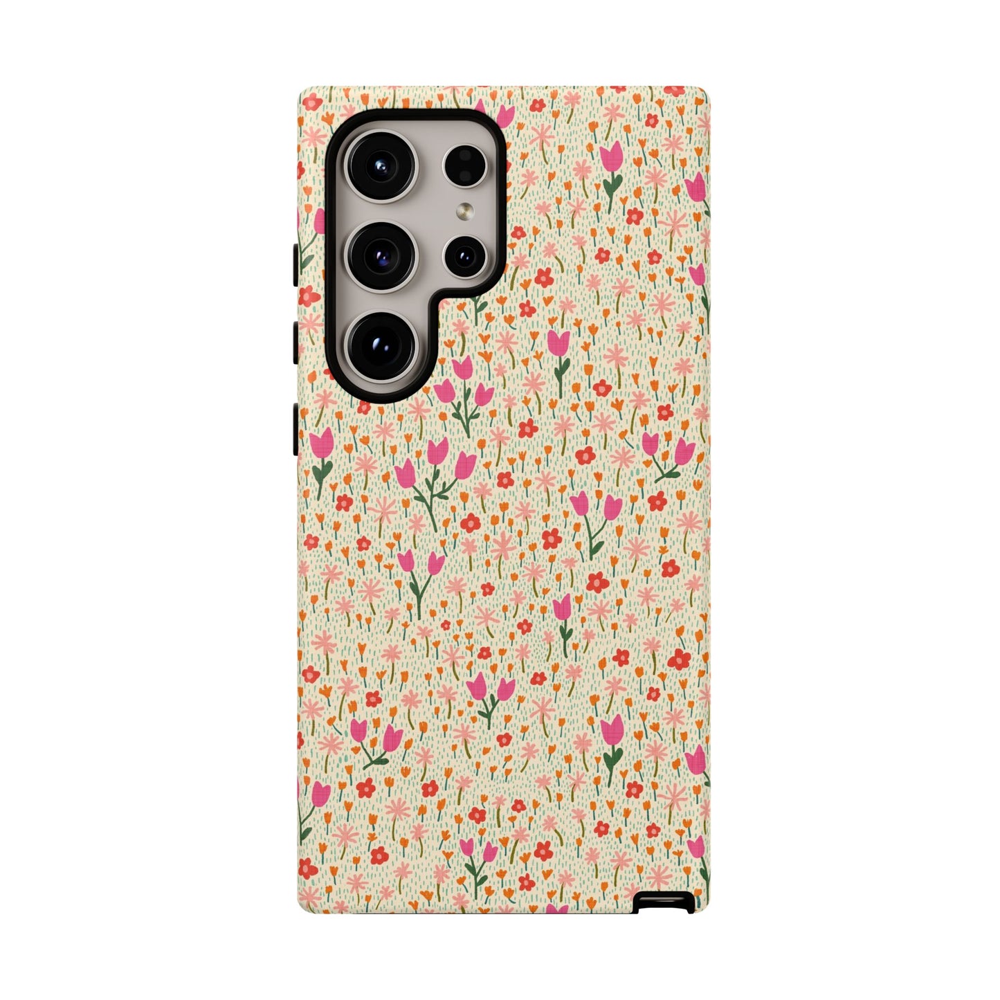 Vintage Cream Wildflower Meadow Samsung Galaxy Tough Case