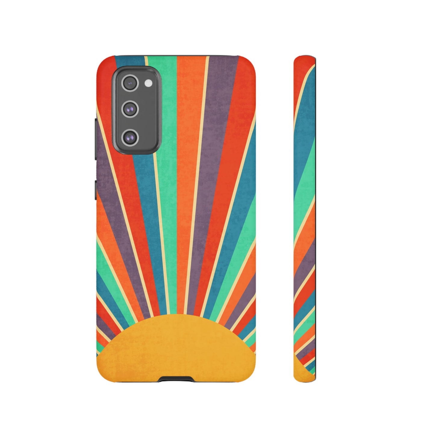 Retro Rainbow Sunburst Samsung Galaxy Tough Case