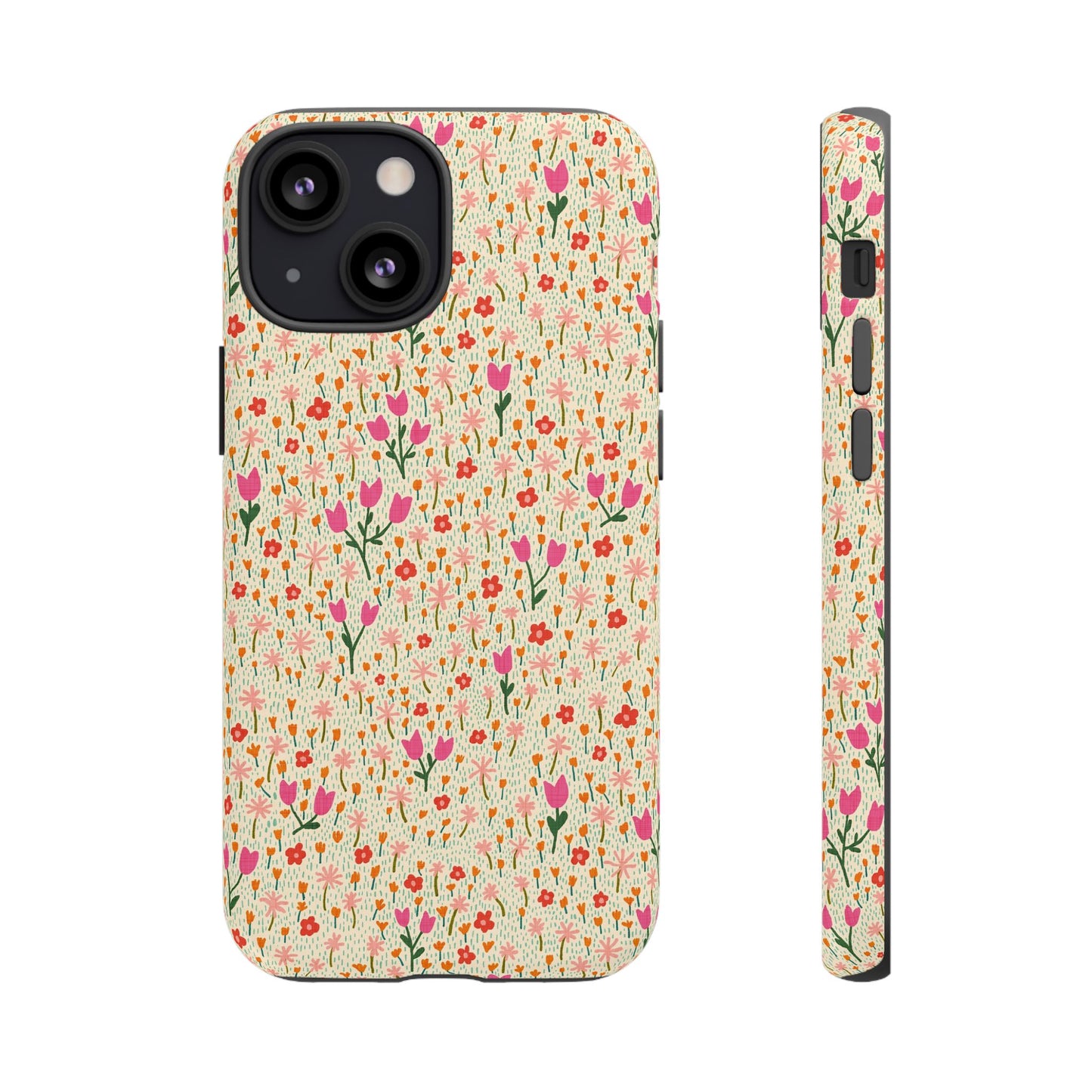 Vintage Cream Wildflower Meadow iPhone Tough Case