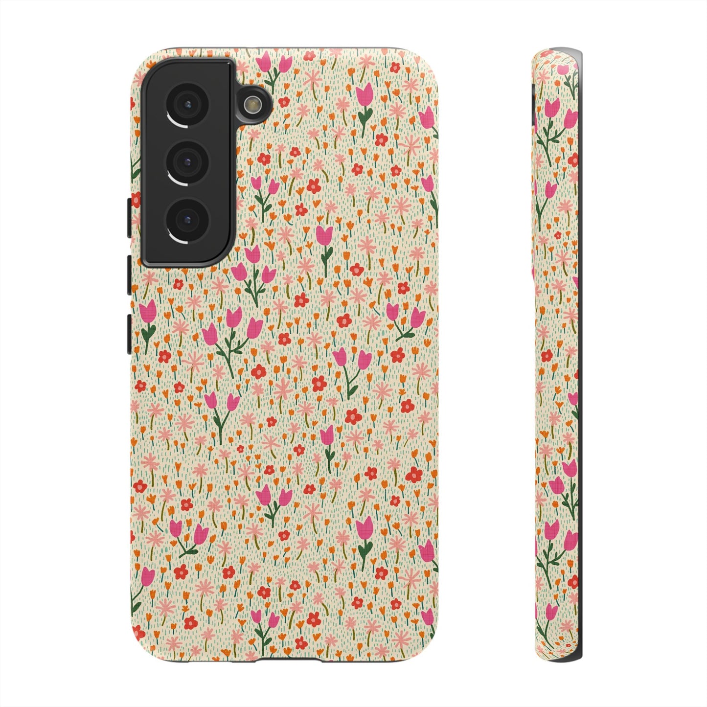 Vintage Cream Wildflower Meadow Samsung Galaxy Tough Case