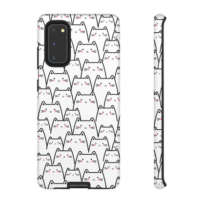 Kawaii Cat Crowd Samsung Galaxy Tough Case