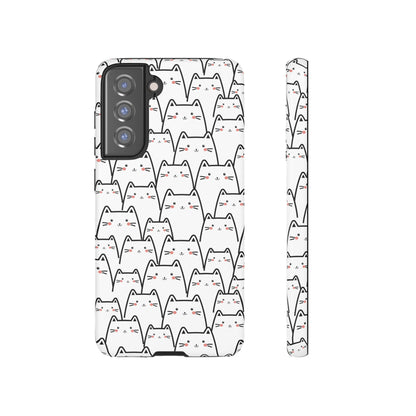 Kawaii Cat Crowd Samsung Galaxy Tough Case