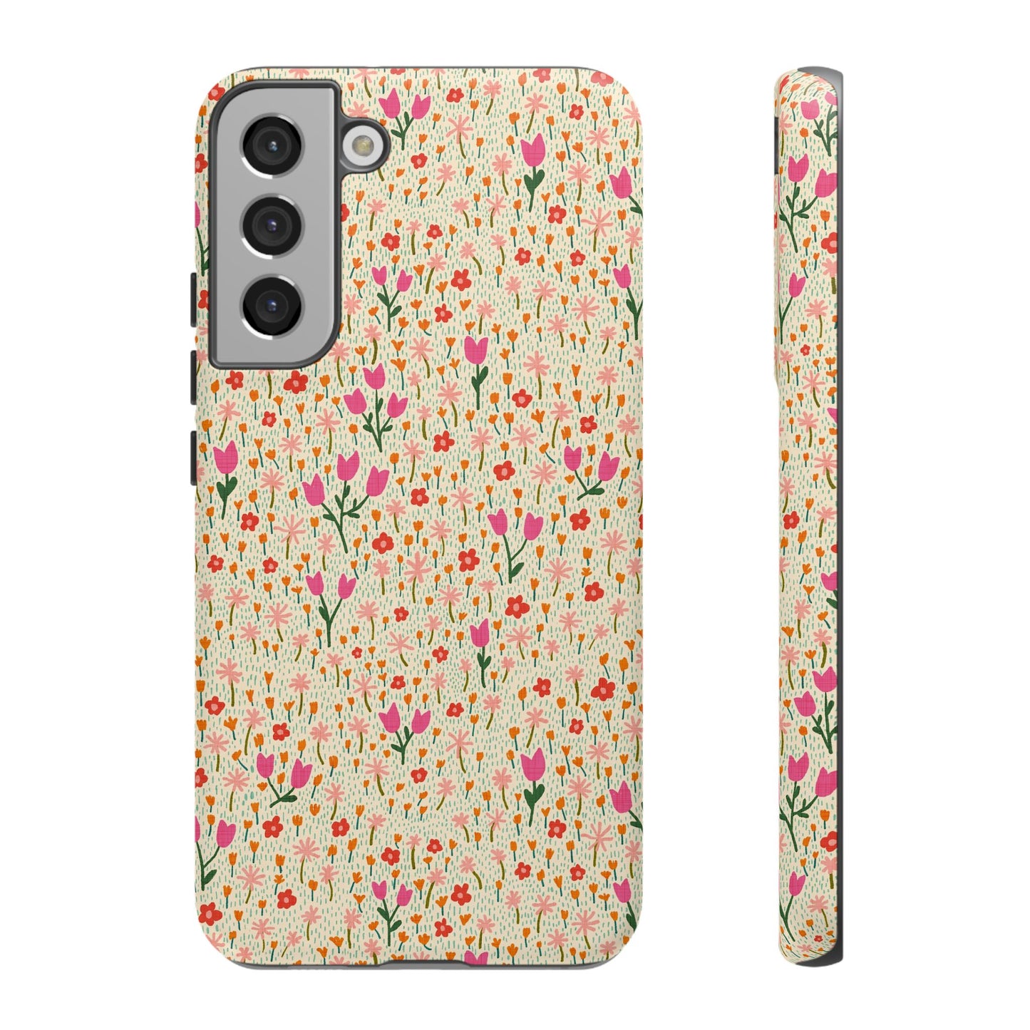 Vintage Cream Wildflower Meadow Samsung Galaxy Tough Case