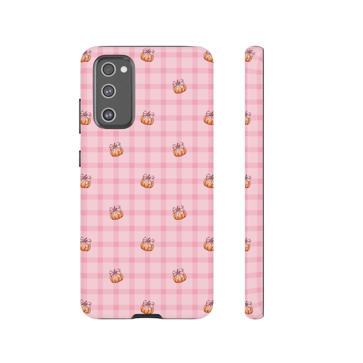 Pink Gingham Pumpkins Samsung Galaxy Tough Case