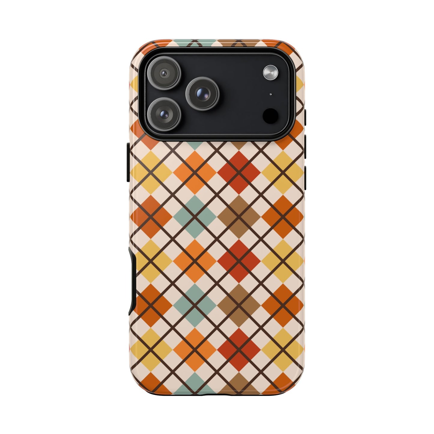 Autumn Argyle iPhone Tough Case