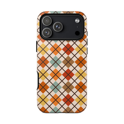 Autumn Argyle iPhone Tough Case