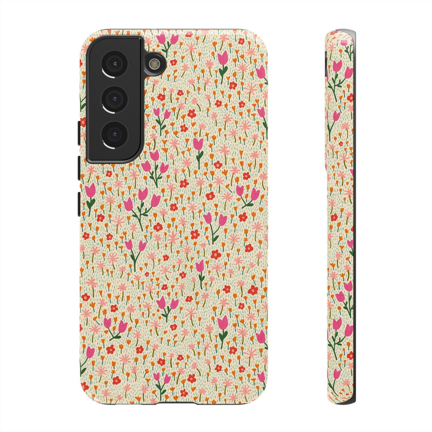 Vintage Cream Wildflower Meadow Samsung Galaxy Tough Case