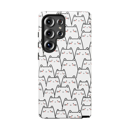 Kawaii Cat Crowd Samsung Galaxy Tough Case
