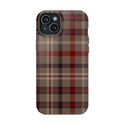 Vintage Highland Plaid MagSafe® iPhone Tough Case