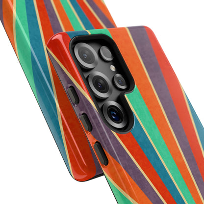 Retro Rainbow Sunburst Samsung Galaxy Tough Case