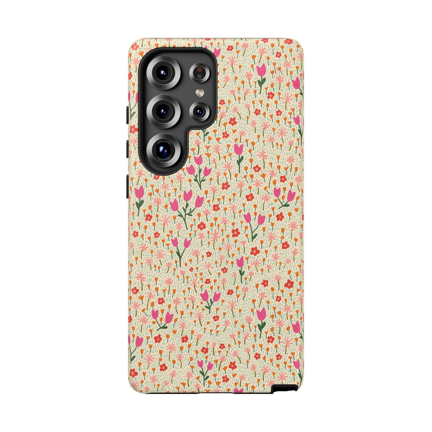 Vintage Cream Wildflower Meadow Samsung Galaxy Tough Case