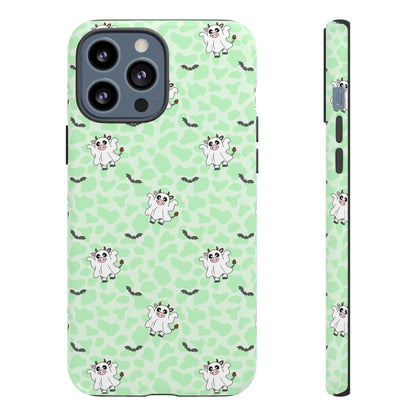 Green Moo Ghosts & Bats iPhone Tough Case