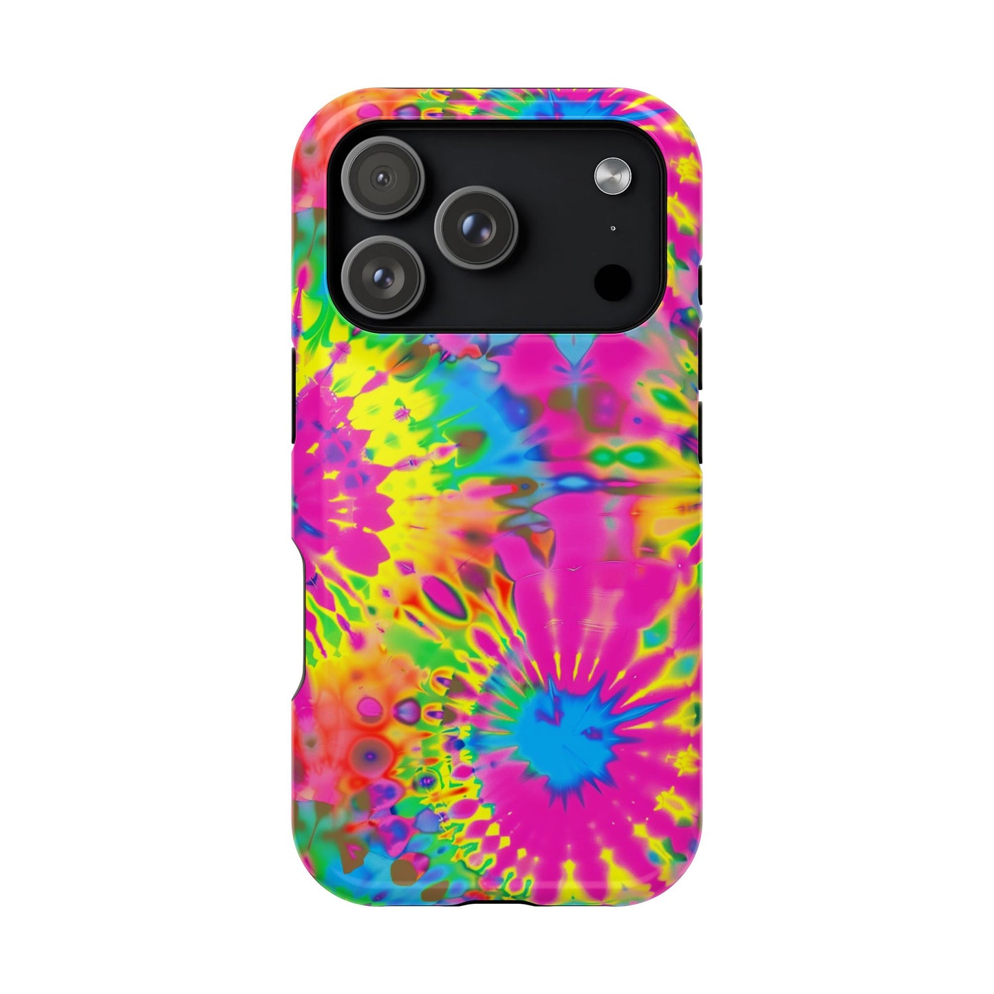 Neon Tie-Dye Burst MagSafe® Tough iPhone Case
