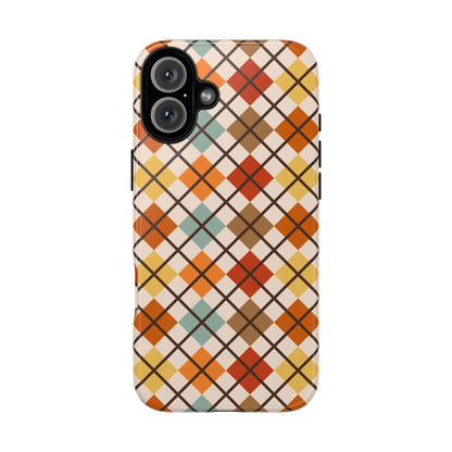 Autumn Argyle iPhone Tough Case