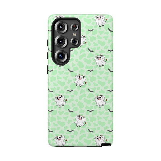 Green Moo Ghosts & Bats Samsung Galaxy Tough Case