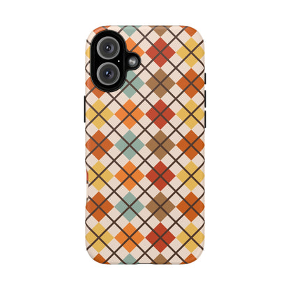 Autumn Argyle iPhone Tough Case