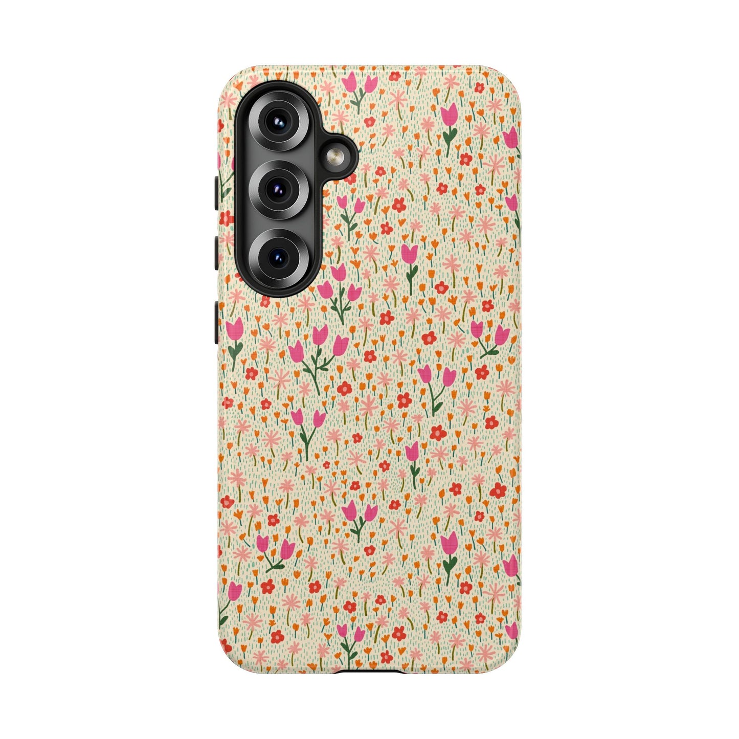 Vintage Cream Wildflower Meadow Samsung Galaxy Tough Case