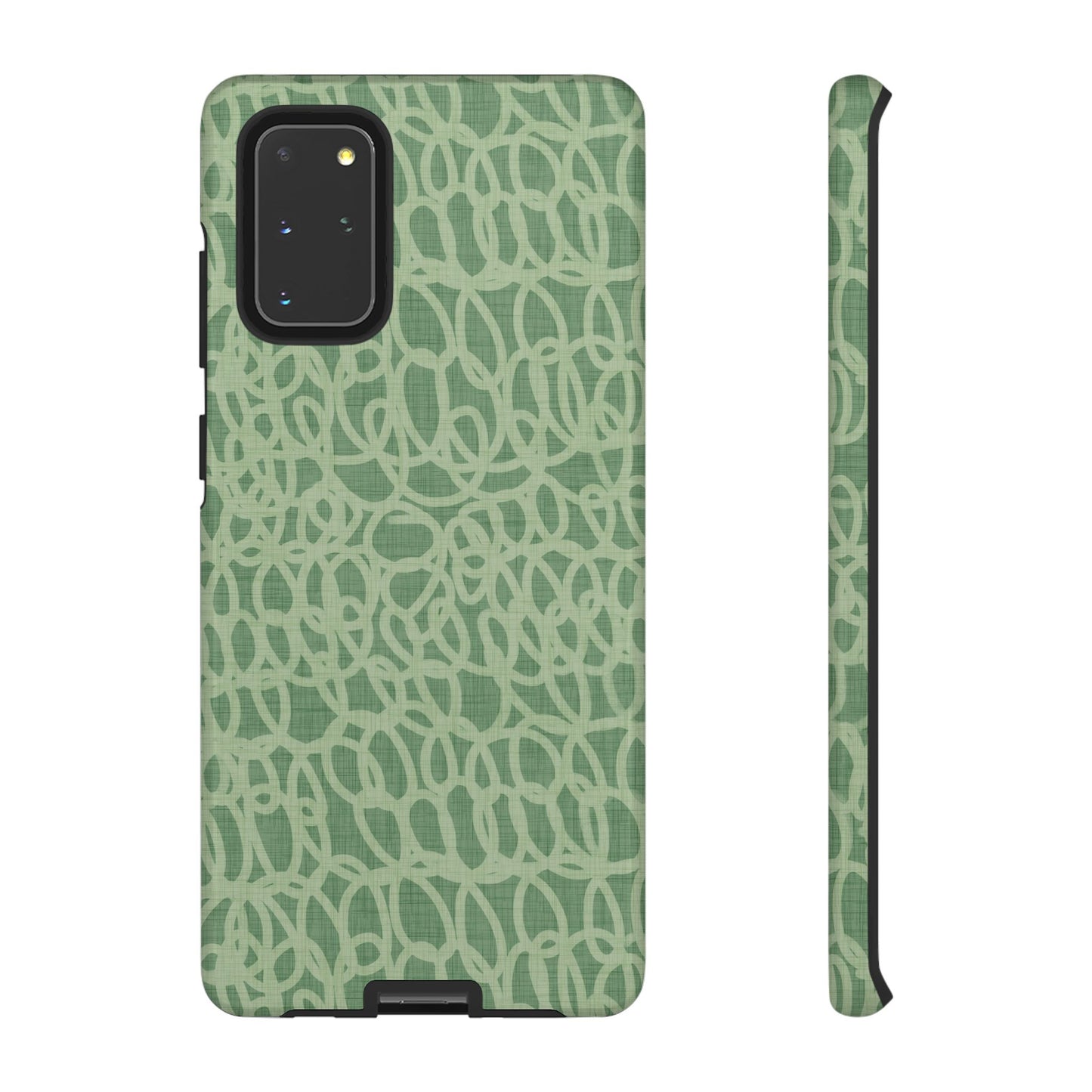 Sage Green Scribble Loops Samsung Galaxy Tough Case