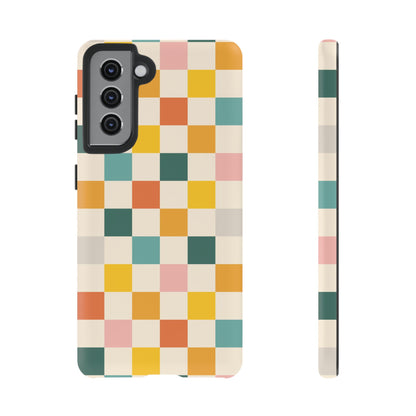 Retro 70s Gingham Samsung Galaxy Tough Case