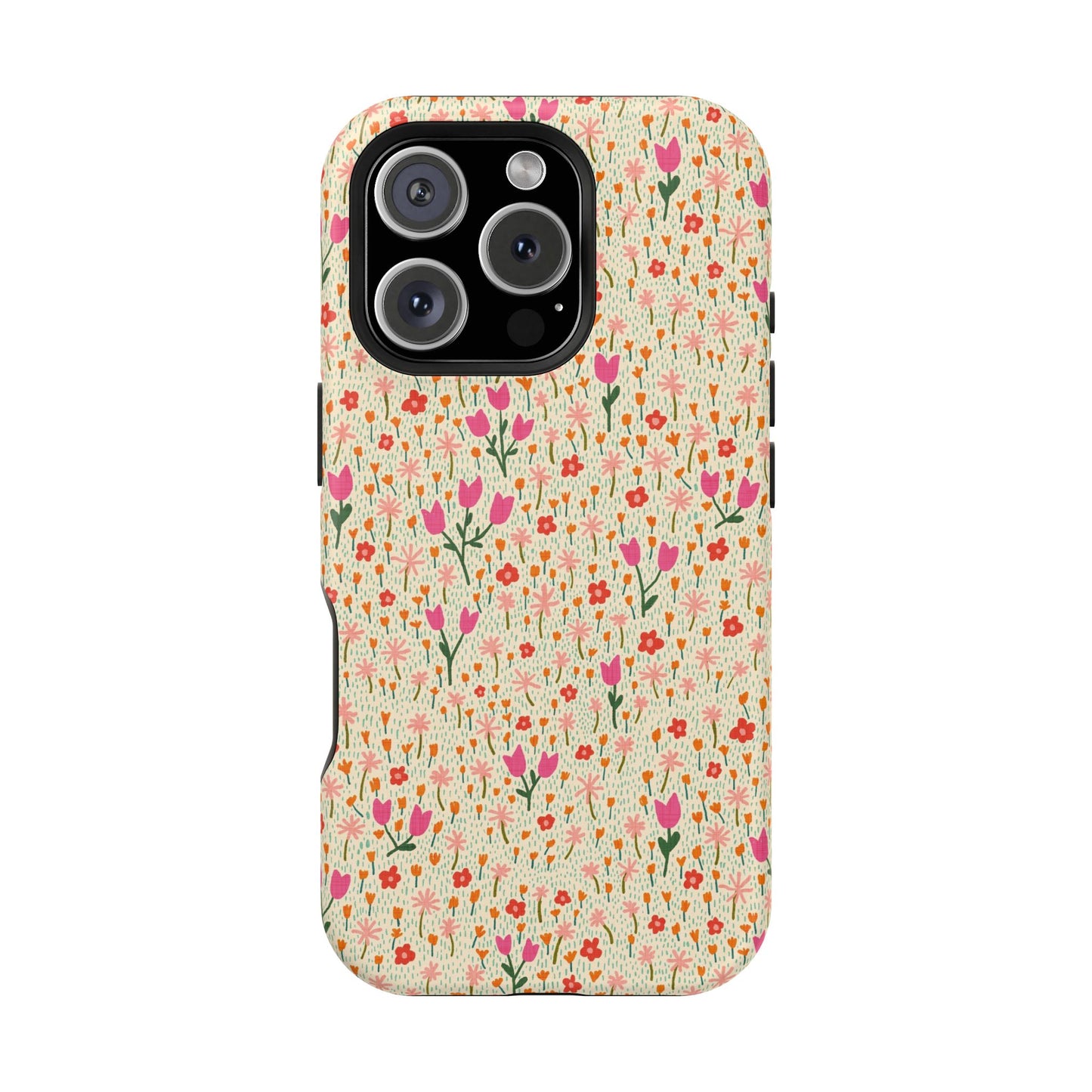 Vintage Cream Wildflower Meadow MagSafe® iPhoneTough  Case