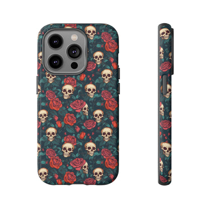 Skulls & Roses Dark Garden iPhone Tough Case