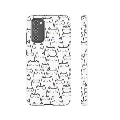Kawaii Cat Crowd Samsung Galaxy Tough Case
