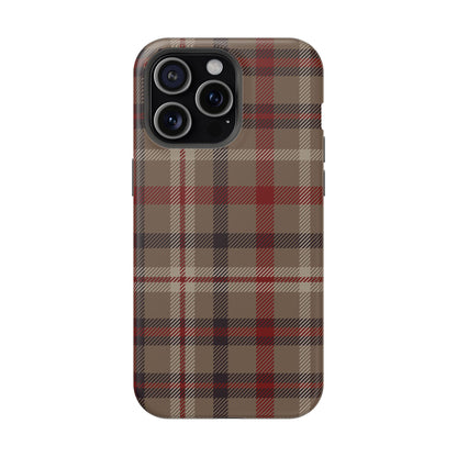 Vintage Highland Plaid MagSafe® iPhone Tough Case