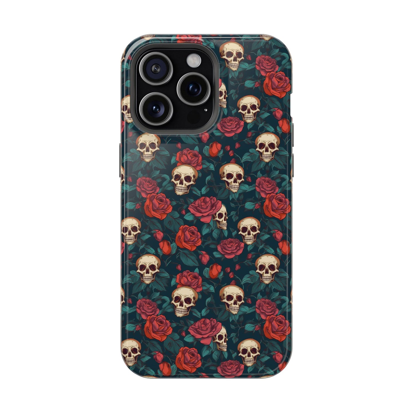 Skulls & Roses Dark Garden MagSafe® iPhone Tough Case