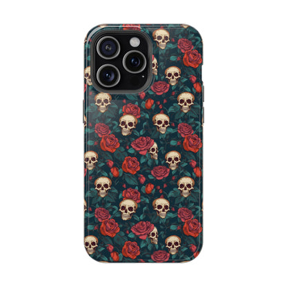 Skulls & Roses Dark Garden MagSafe® iPhone Tough Case