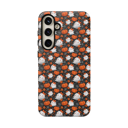 Cute Kawaii Lady Ghosts & Pumpkins Samsung Galaxy Tough Case