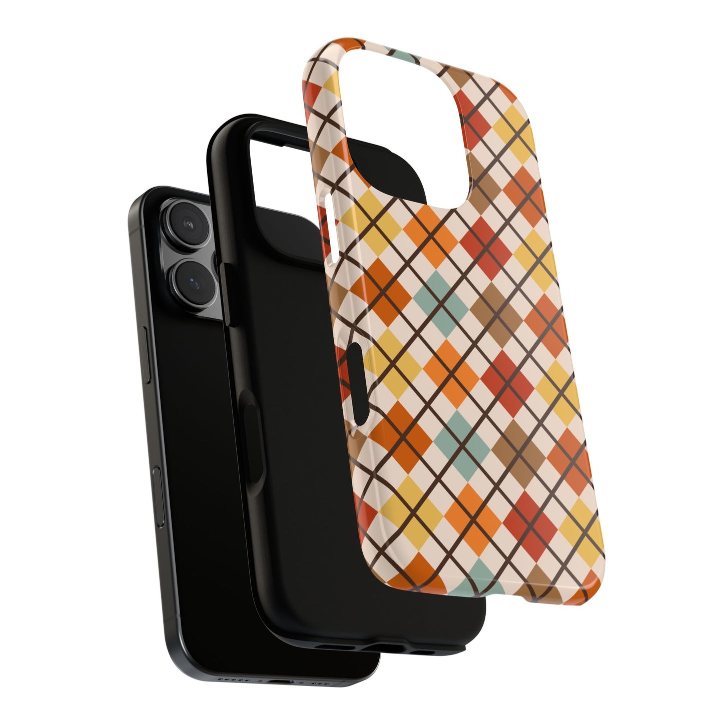 Autumn Argyle Tough iPhone Case