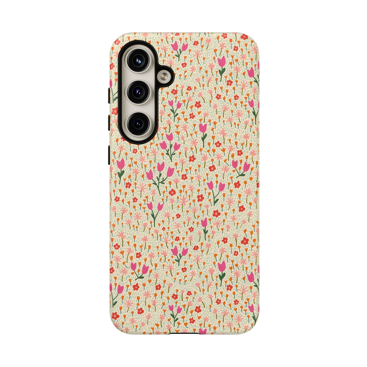 Vintage Cream Wildflower Meadow Samsung Galaxy Tough Case