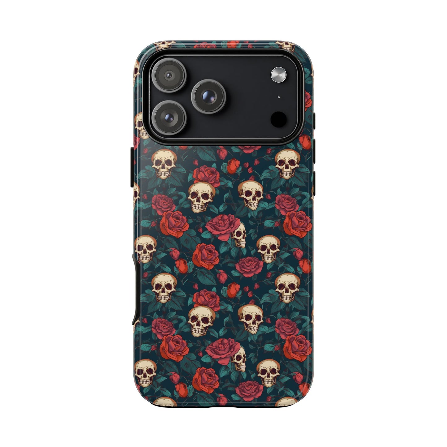 Skulls & Roses Dark Garden iPhone Tough Case