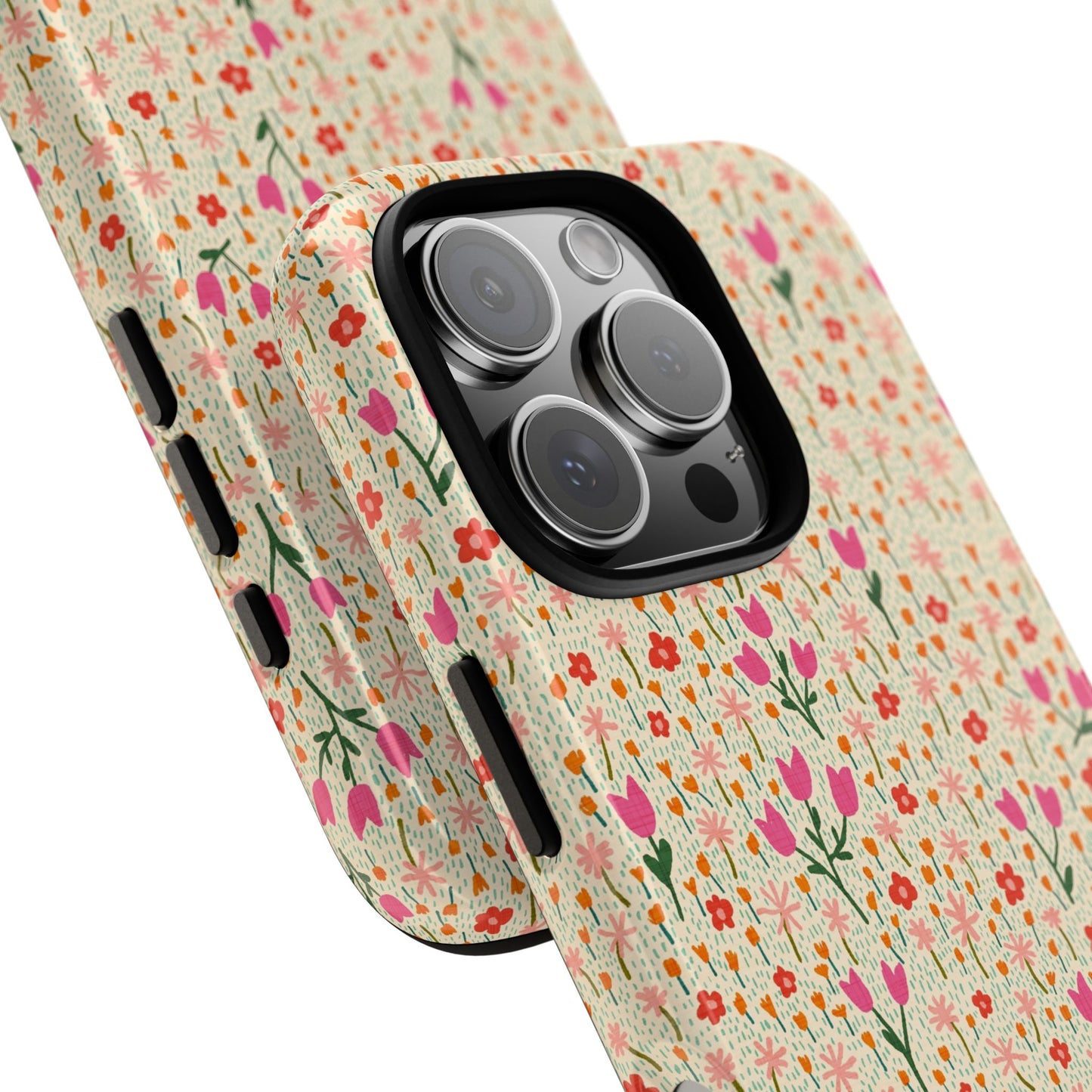 Vintage Cream Wildflower Meadow iPhone Tough Case