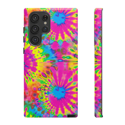 Neon Tie-Dye Burst Samsung Galaxy Tough Case