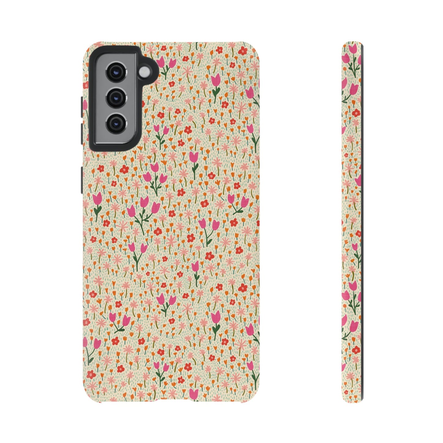 Vintage Cream Wildflower Meadow Samsung Galaxy Tough Case