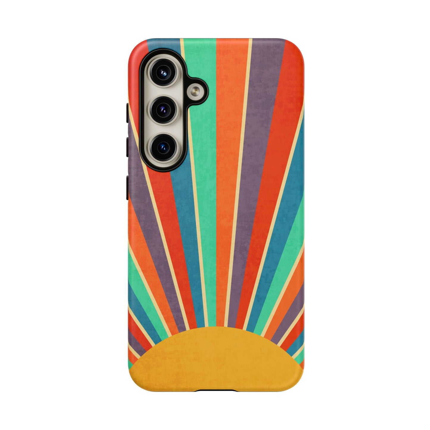 Retro Rainbow Sunburst Samsung Galaxy Tough Case