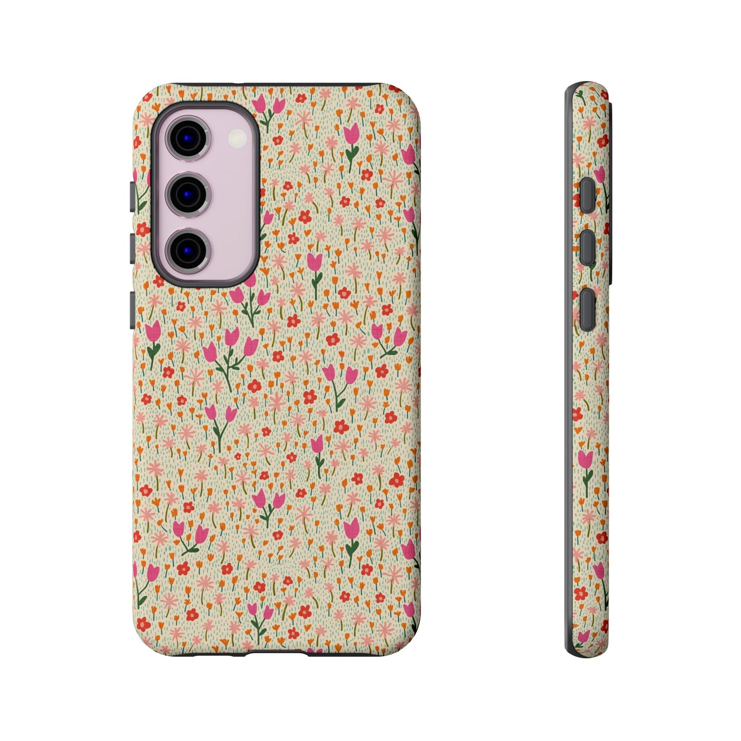 Vintage Cream Wildflower Meadow Samsung Galaxy Tough Case