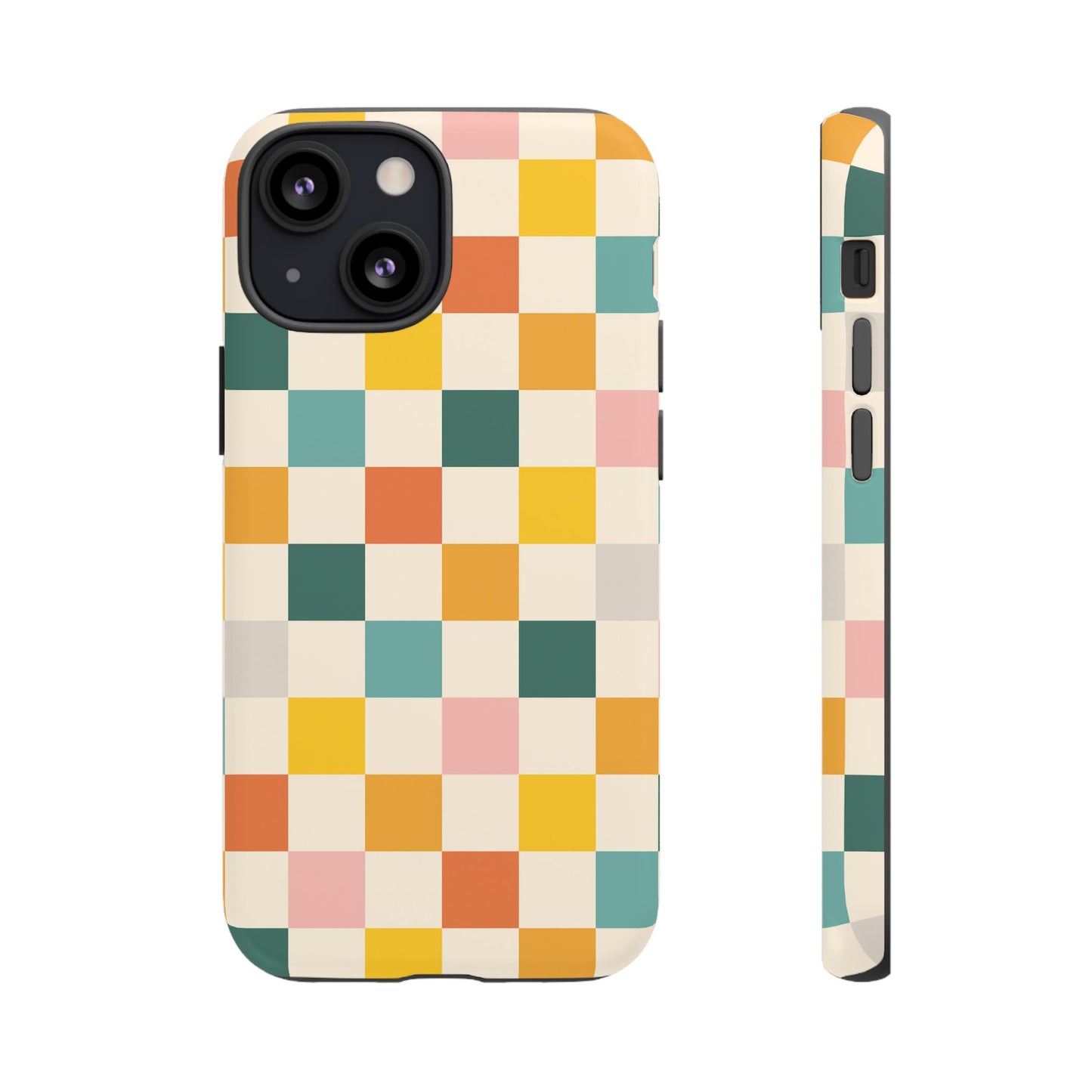 Retro 70s Gingham iPhone Tough Case